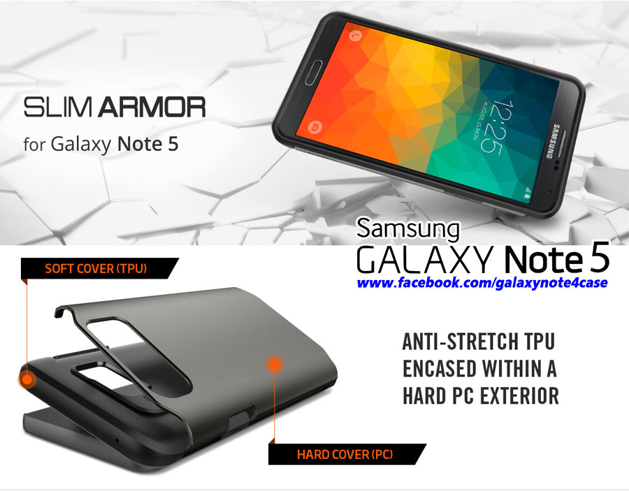 เคส SGP Slim Armor Galaxy Note5